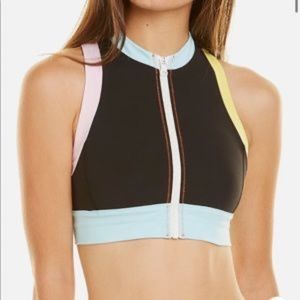 Solid & Striped x Bandier Trek High Neck Sports Bra - S
